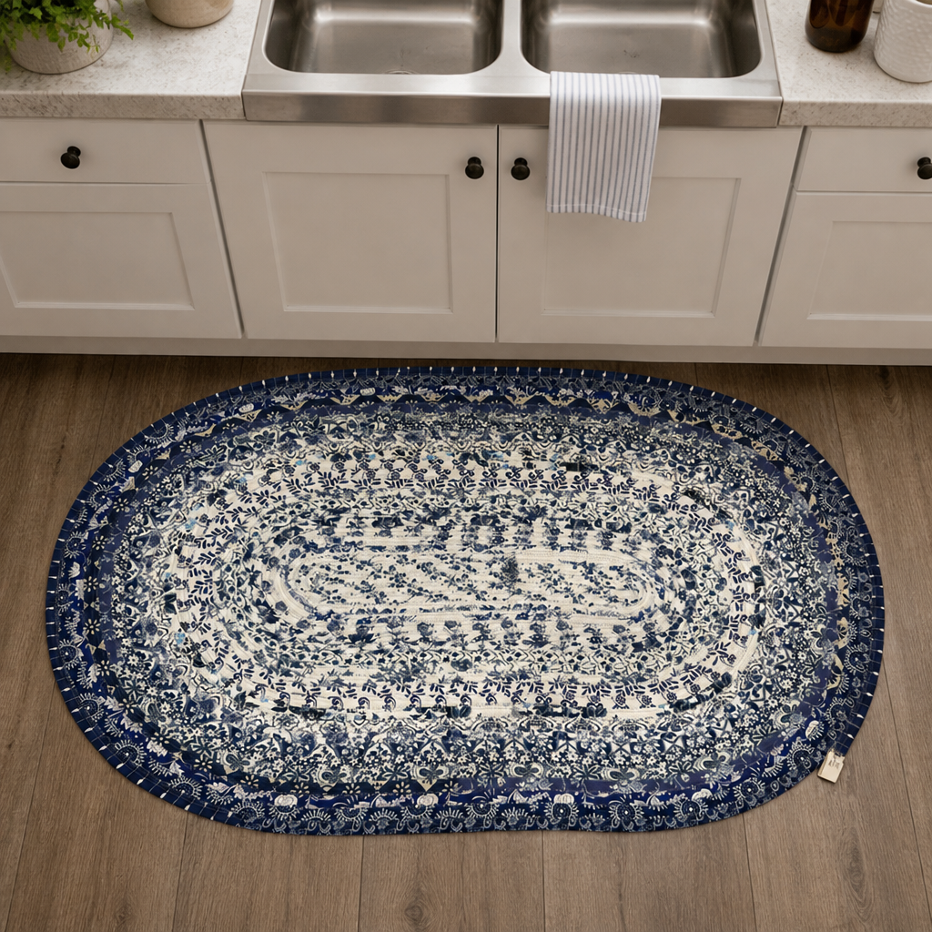 BLUE RIDGE CREATIONS BY JANICE CLEMENTS - HANDMADE JELLY ROLL RUGS AND PLACEMATS - ASSORTED