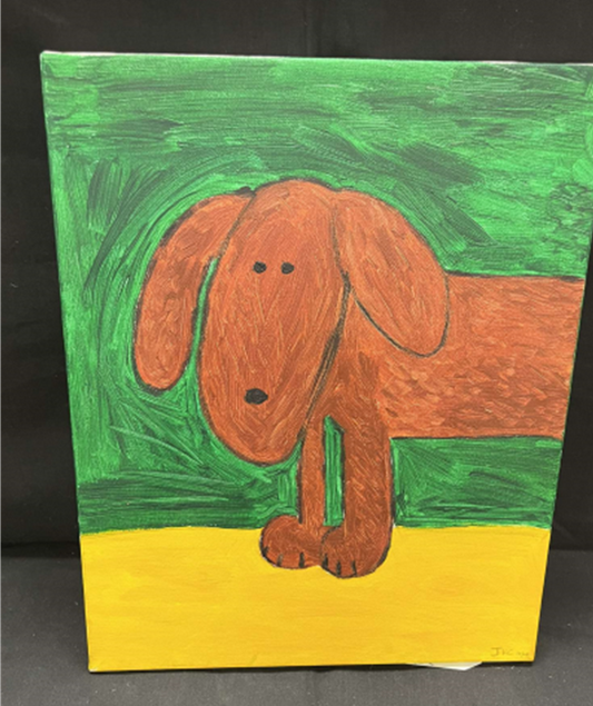 ARTWORK BY KIDS THEMSELVES:  DACHSHUND KIDS ART