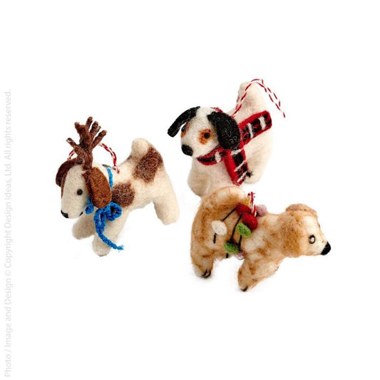 LILLIPUT FESTIVE DOG ORNAMENT - ASSORTED