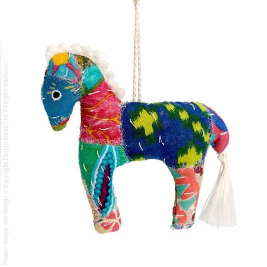KANTHA HORSE ORNAMENT