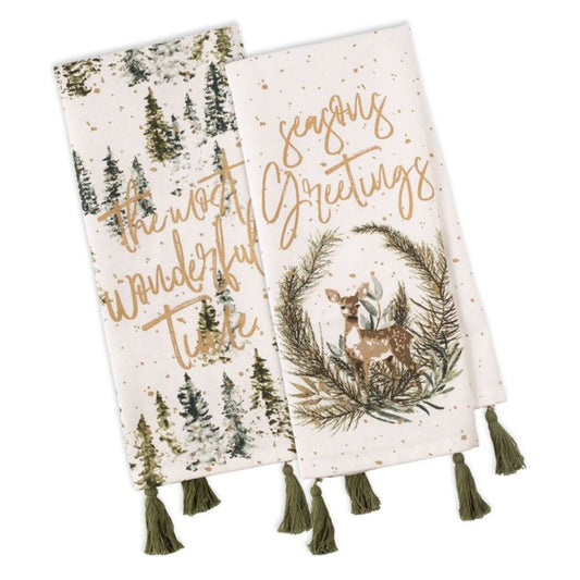 DESIGN IMPORTS WONDERLAND FOREST DISHTOWEL - ASSORTED