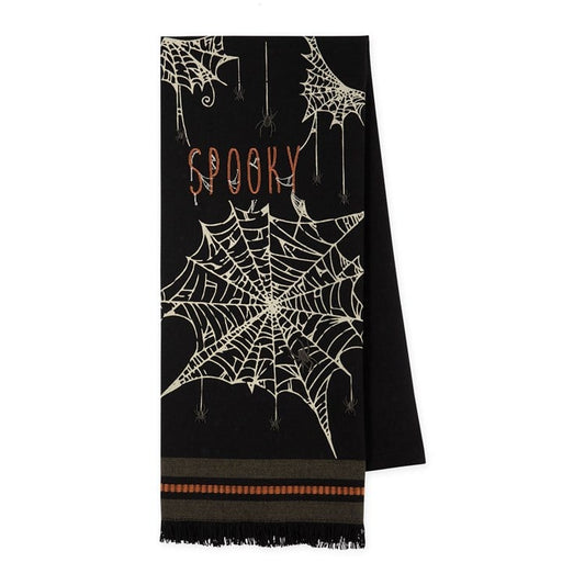 DESIGN IMPORTS SPOOKY EMBELLISHED DISH TOWEL
