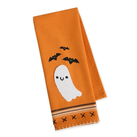 DESIGN IMPORTS SPOOKY FRIENDS EMBELLISHED DISHTOWEL