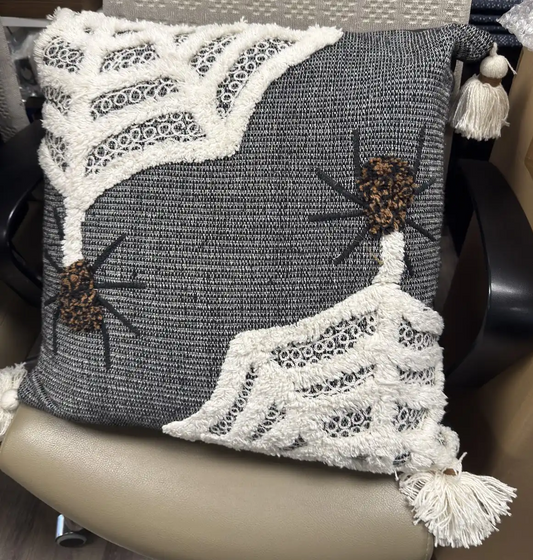 HALLOWEEN SPIDER WEB 20" x 20" PILLOW